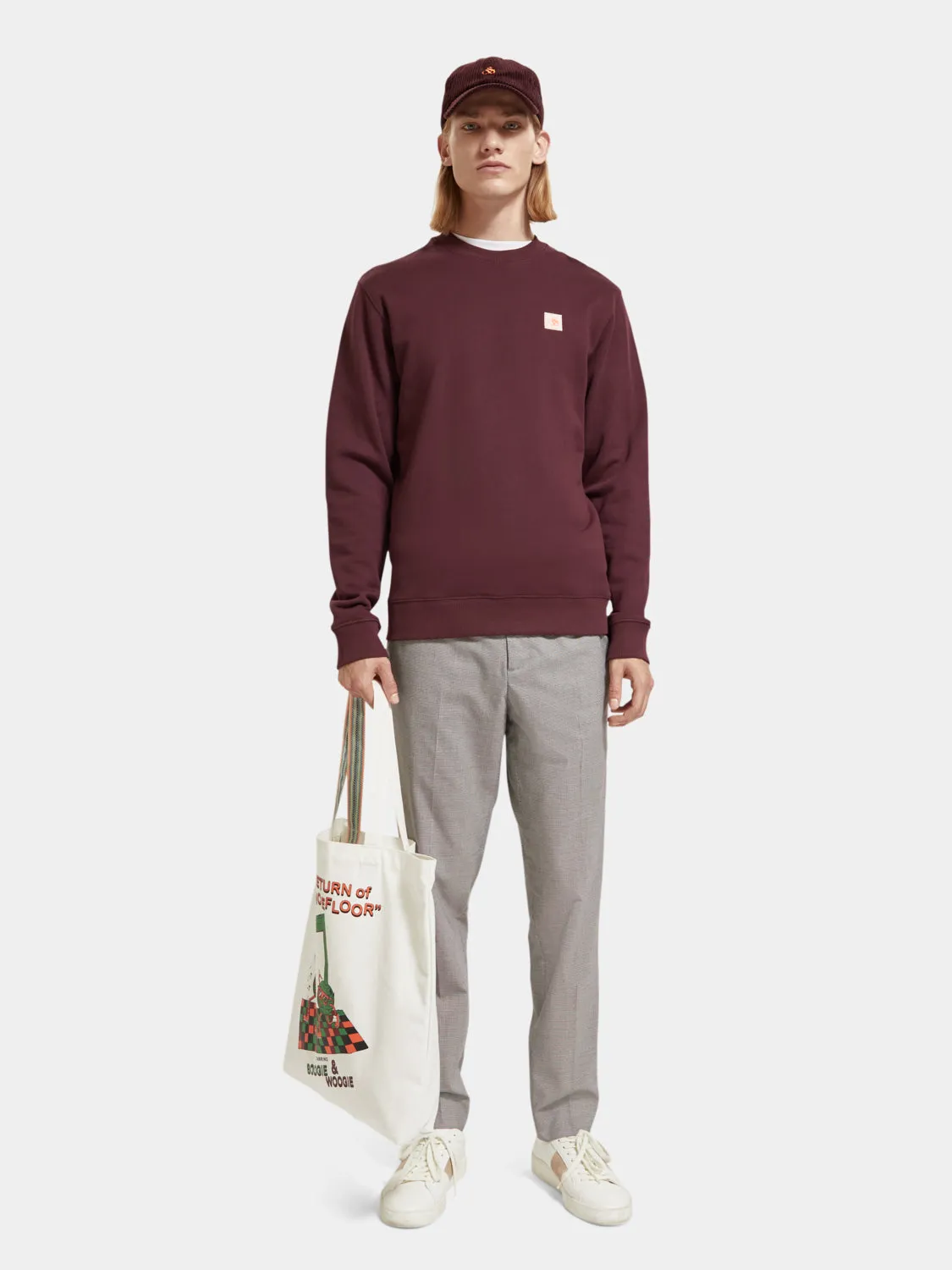 Regular-fit logo badge sweatshirt sold by Scotch and Soda product image thumbnail 5