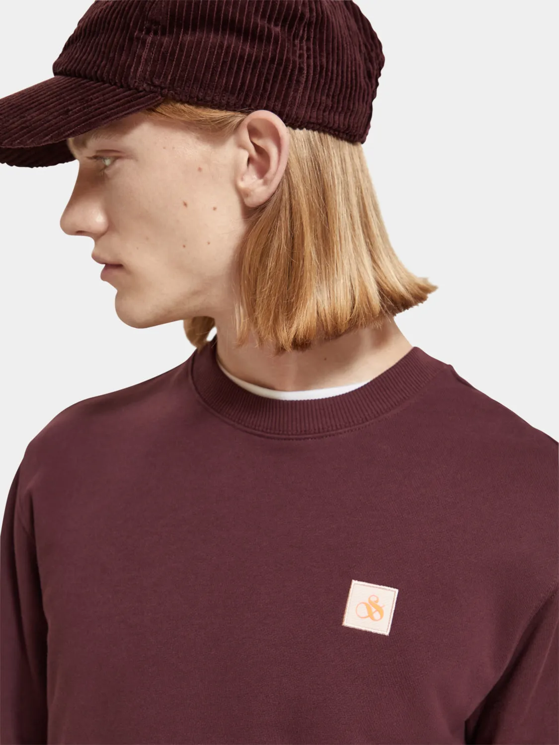 Regular-fit logo badge sweatshirt sold by Scotch and Soda product image thumbnail 4