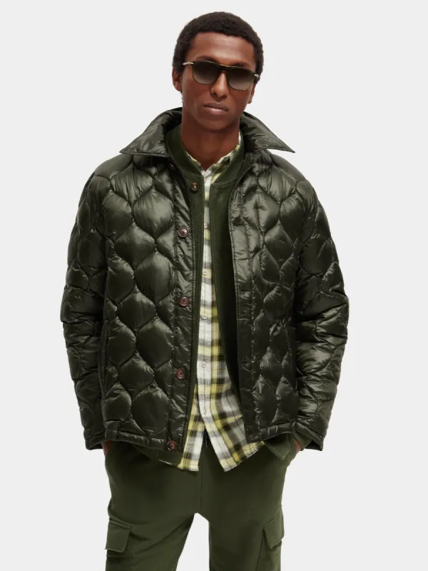 Short quilted puffer jacket sold by Scotch and Soda