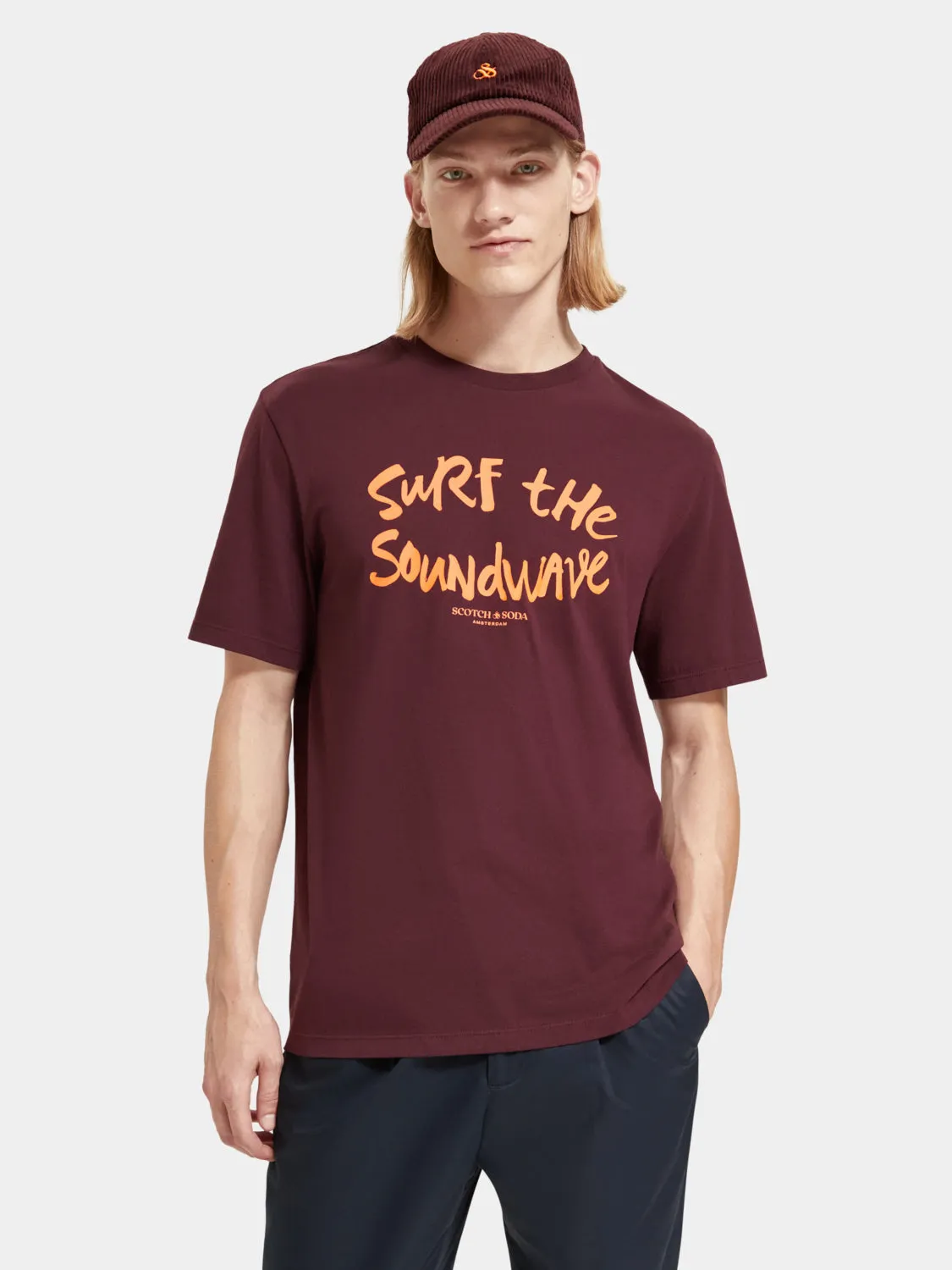 Regular-fit artwork t-shirt sold by Scotch and Soda