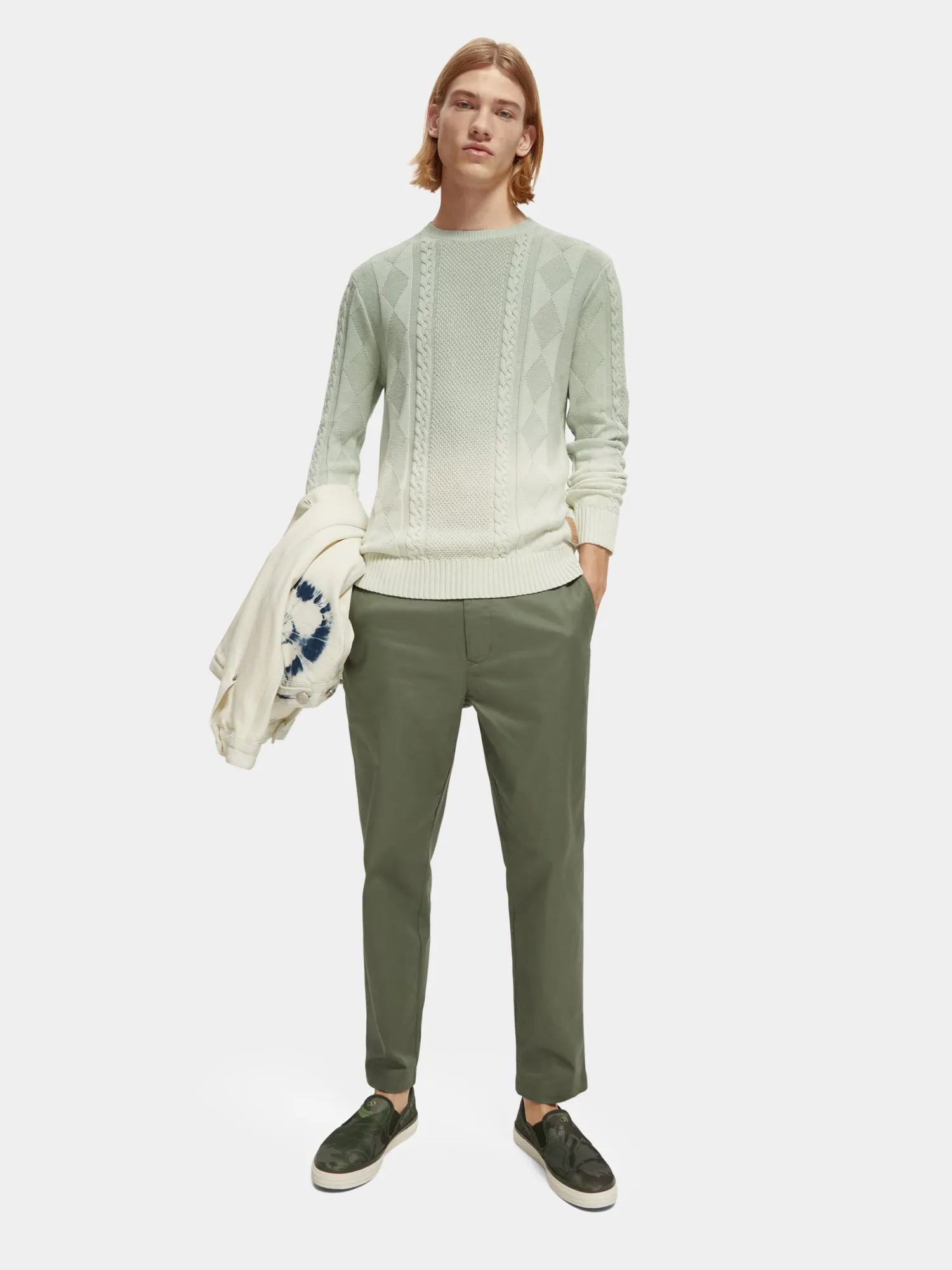 Gradient cable knit pullover sold by Scotch and Soda product image thumbnail 4