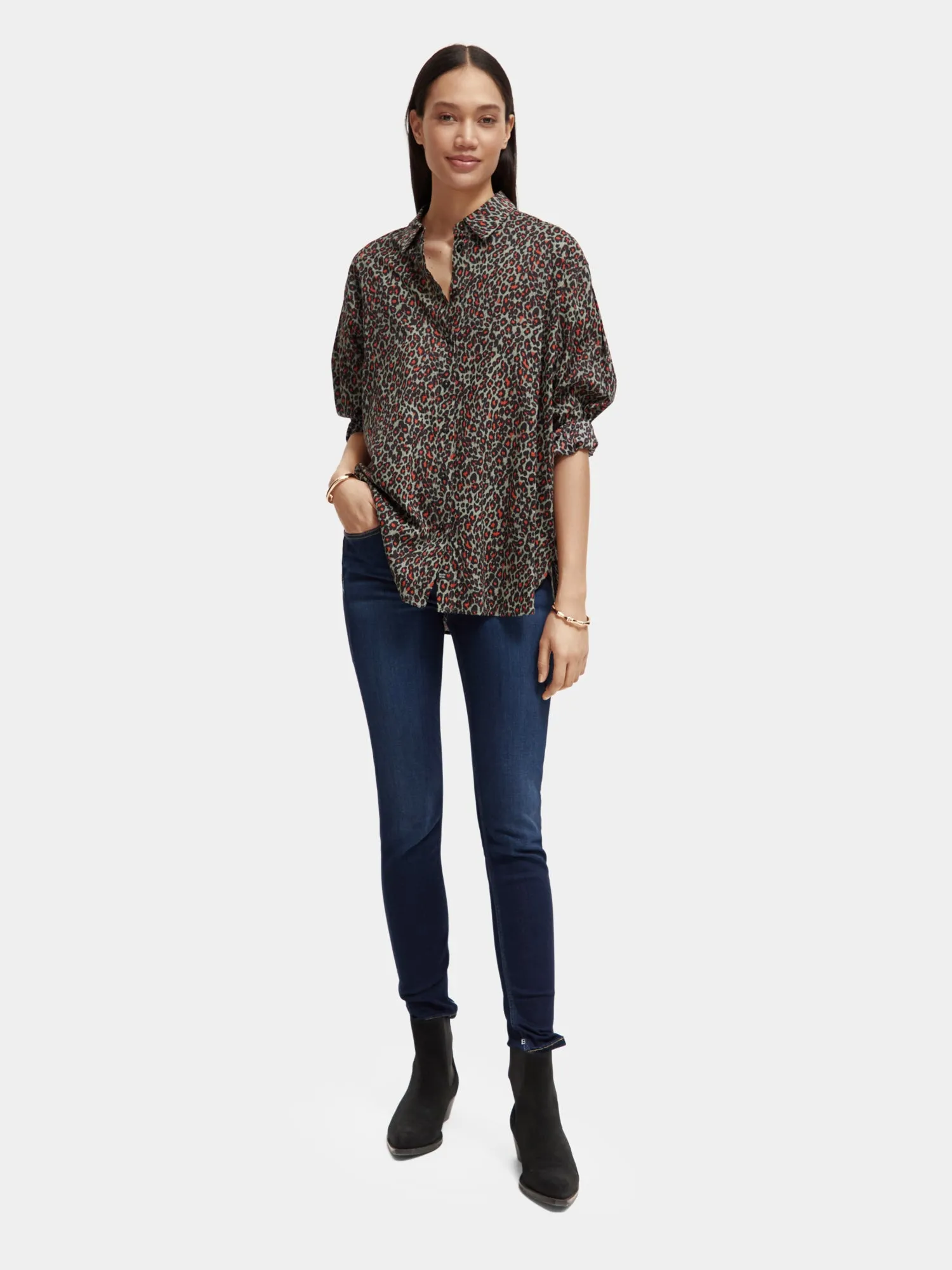 Oversized printed shirt sold by Scotch and Soda product image thumbnail 4