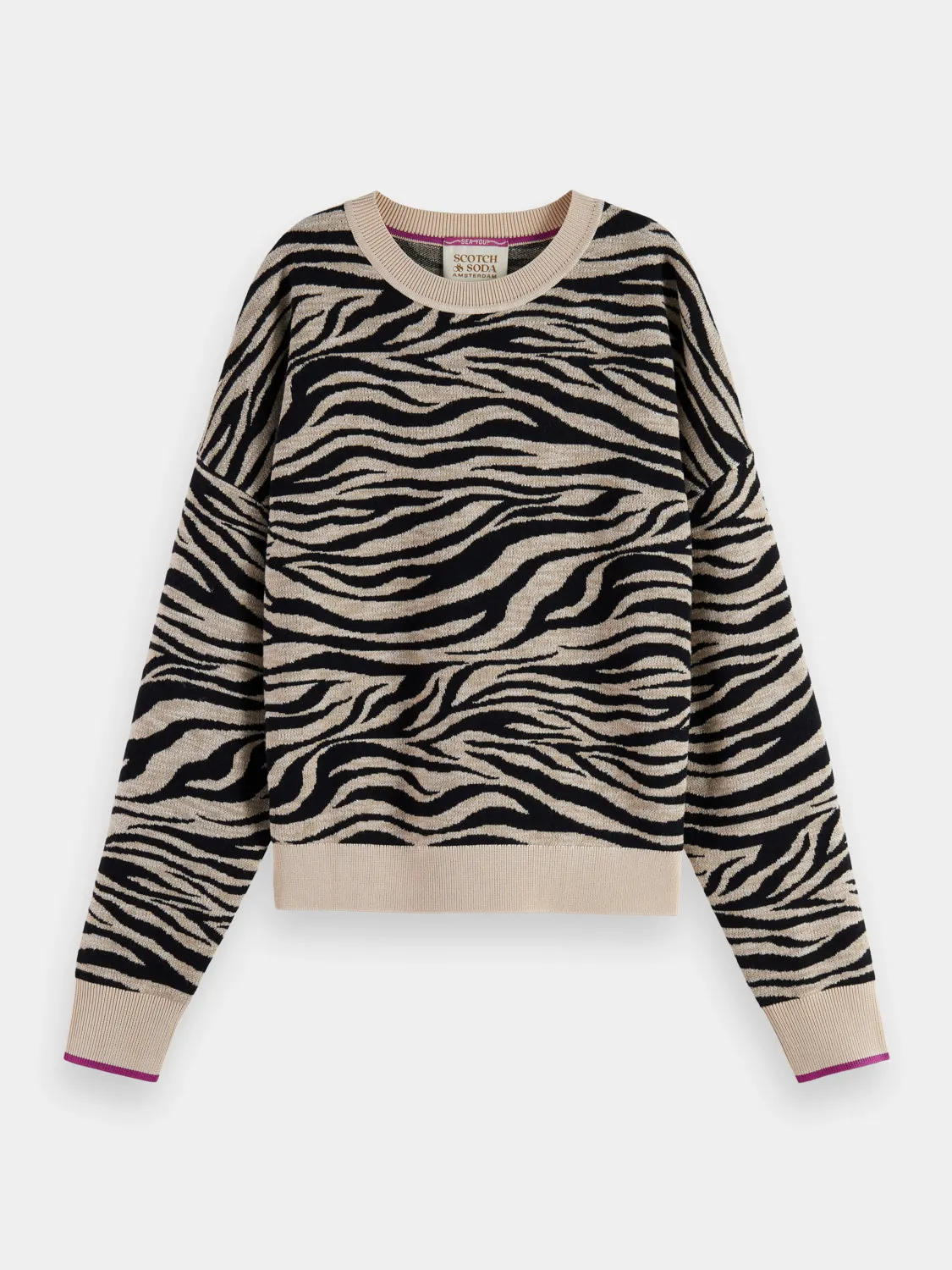 Printed jacquard sweater sold by Scotch and Soda product image thumbnail 2