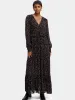 Long sleeved tiered v-neck maxi dress sold by Scotch and Soda