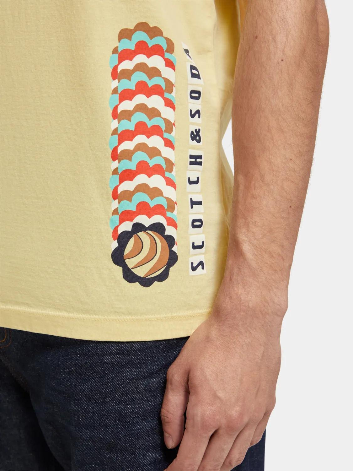 Regular fit artwork t-shirt sold by Scotch and Soda product image thumbnail 4