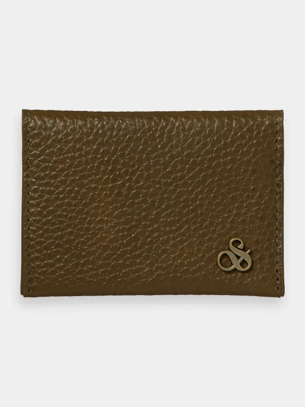 Folded leather cardholder sold by Scotch and Soda