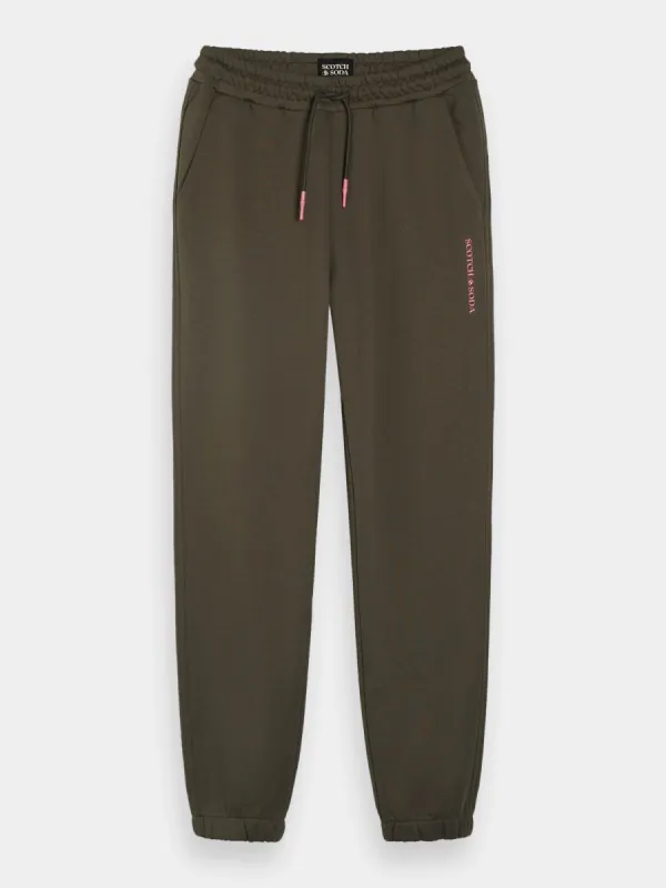 Unisex organic cotton sweatpants sold by Scotch and Soda