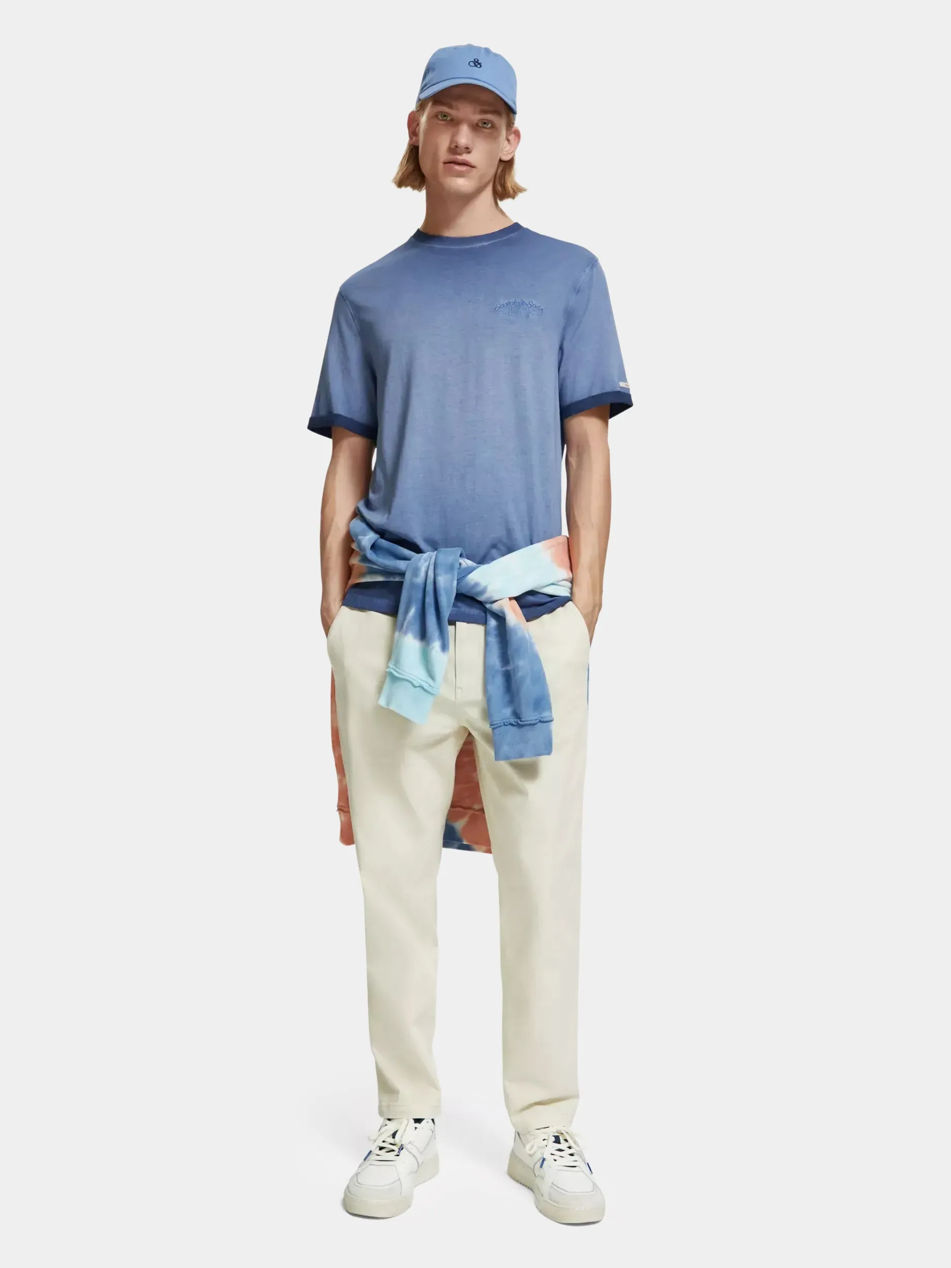 Garment-dyed artwork t-shirt sold by Scotch and Soda product image thumbnail 4