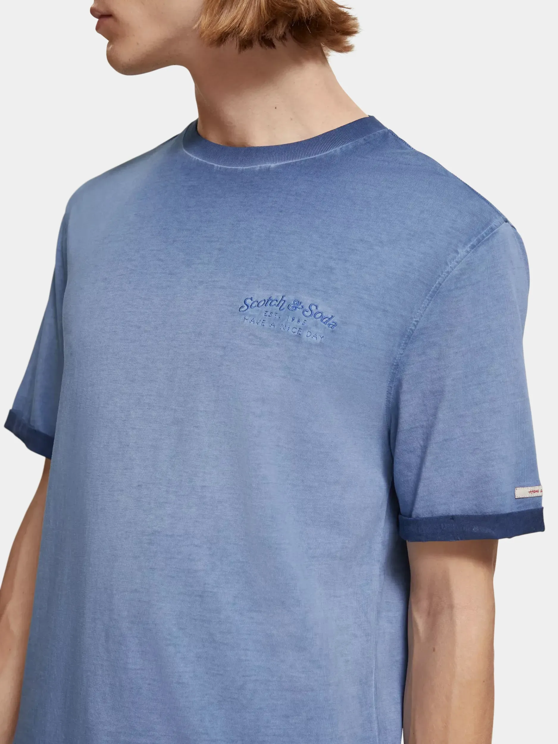 Garment-dyed artwork t-shirt sold by Scotch and Soda product image thumbnail 5