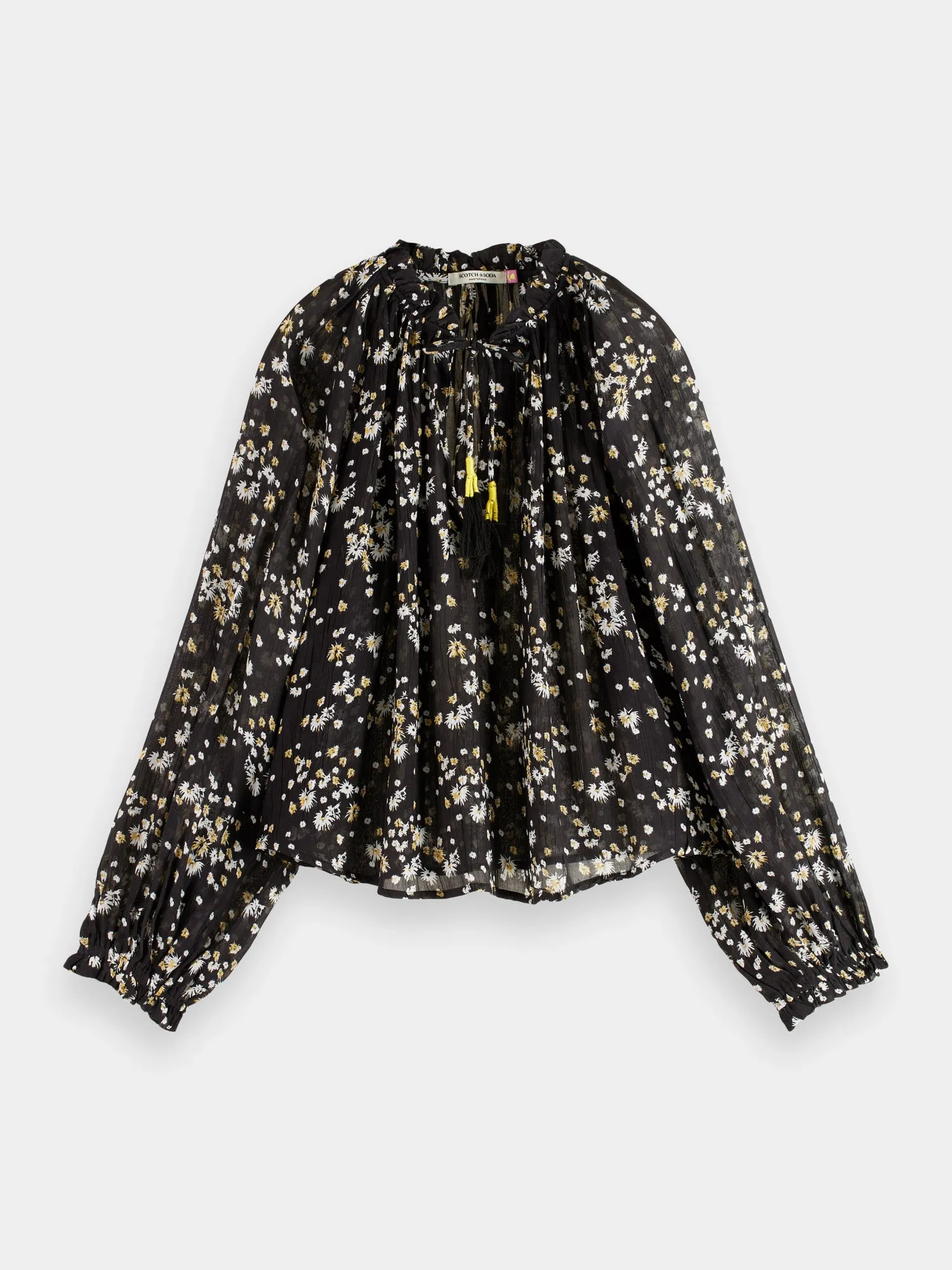 Contrast ruffle blouse sold by Scotch and Soda product image thumbnail 2