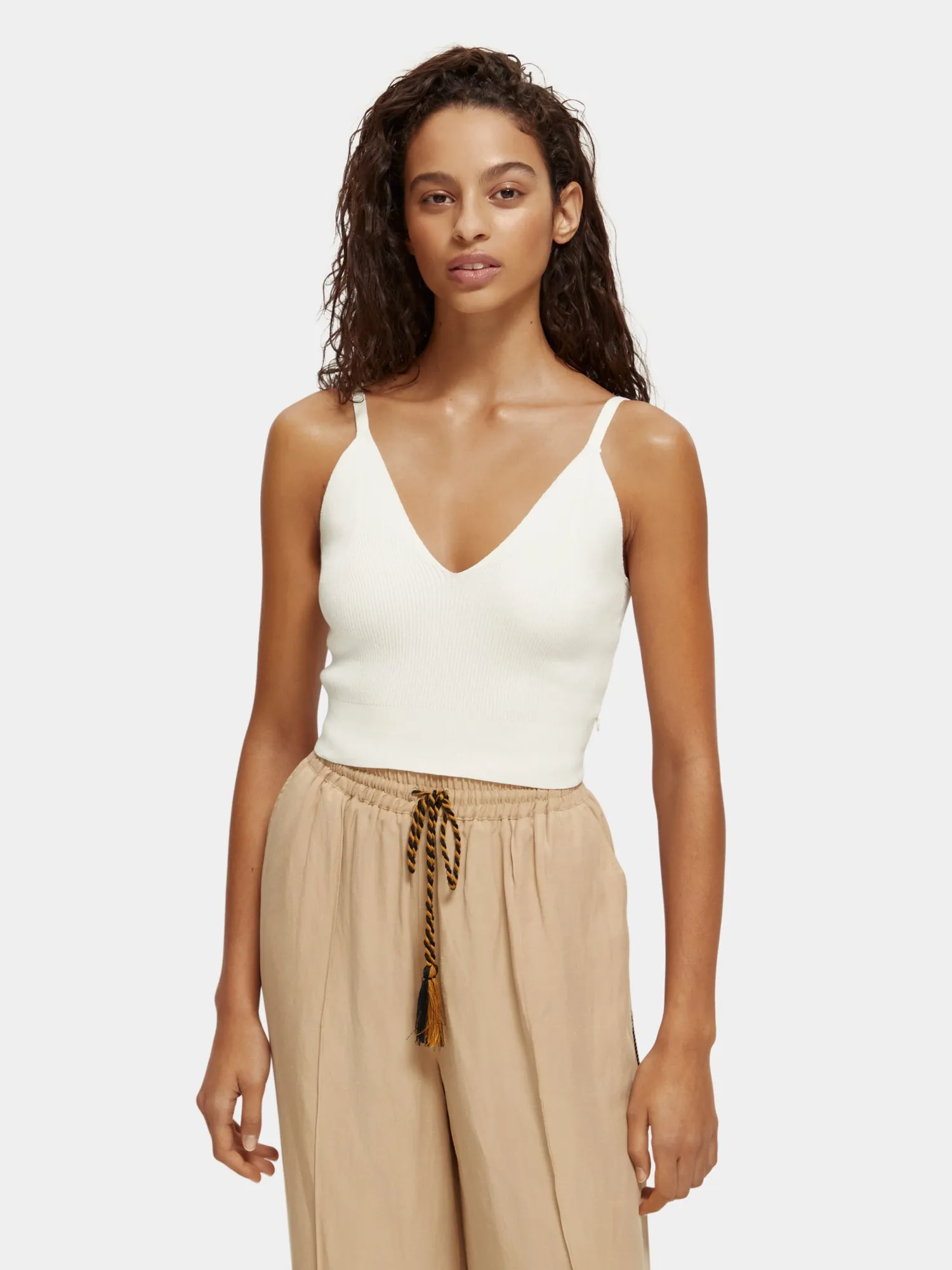 Knitted cropped top sold by Scotch and Soda