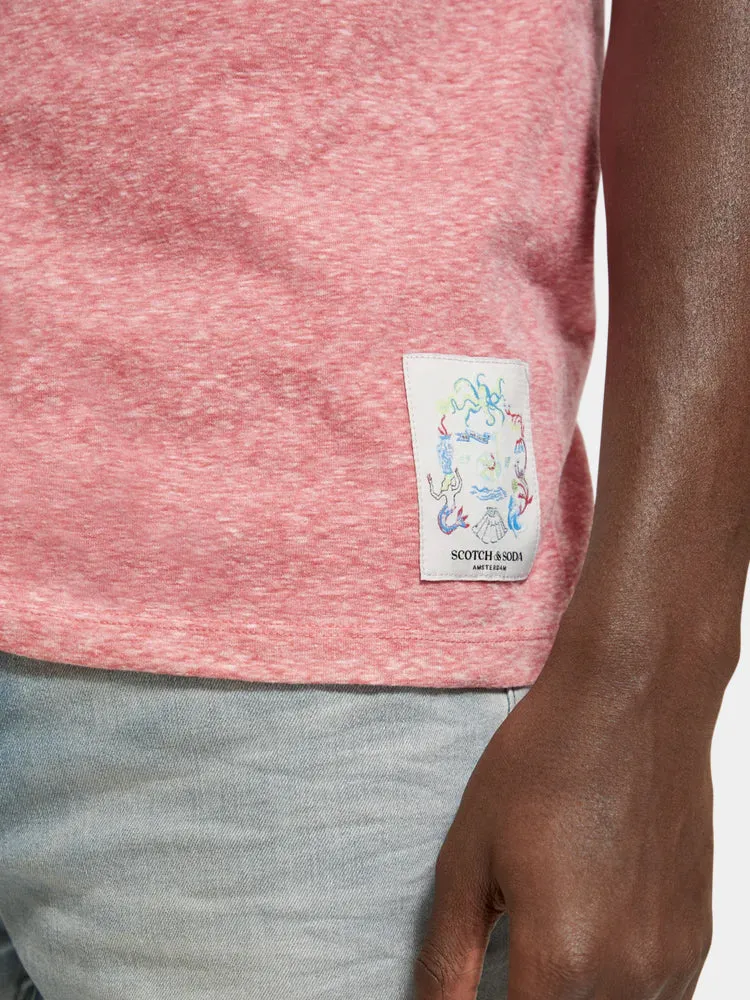 Regular-fit melange t-shirt sold by Scotch & Soda product image thumbnail 5