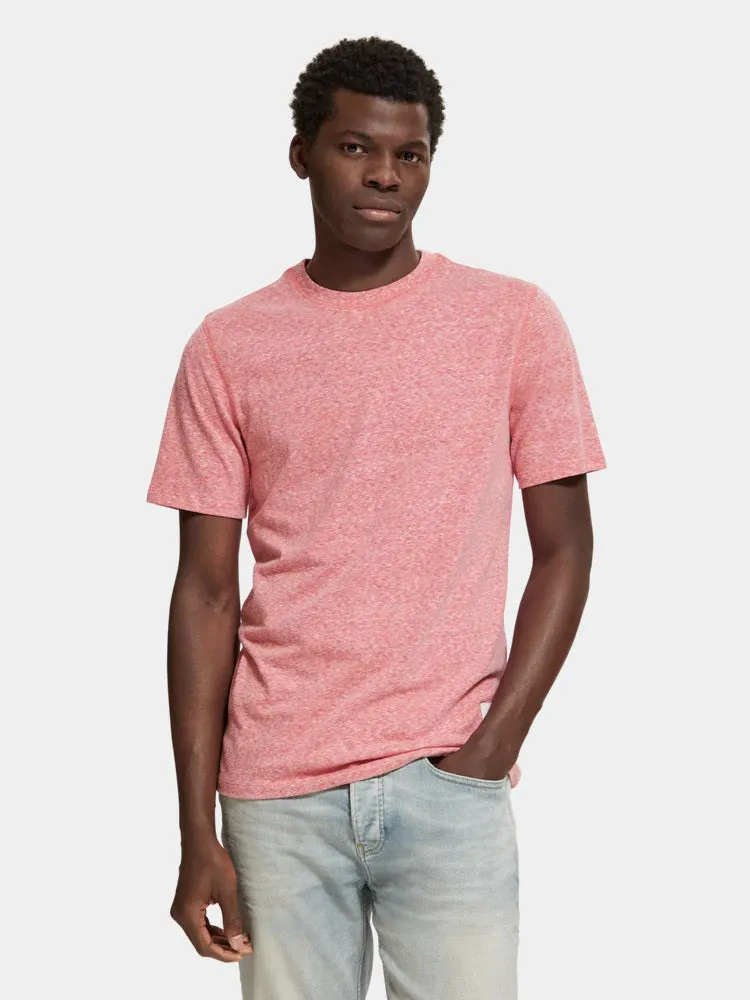 Regular-fit melange t-shirt sold by Scotch & Soda