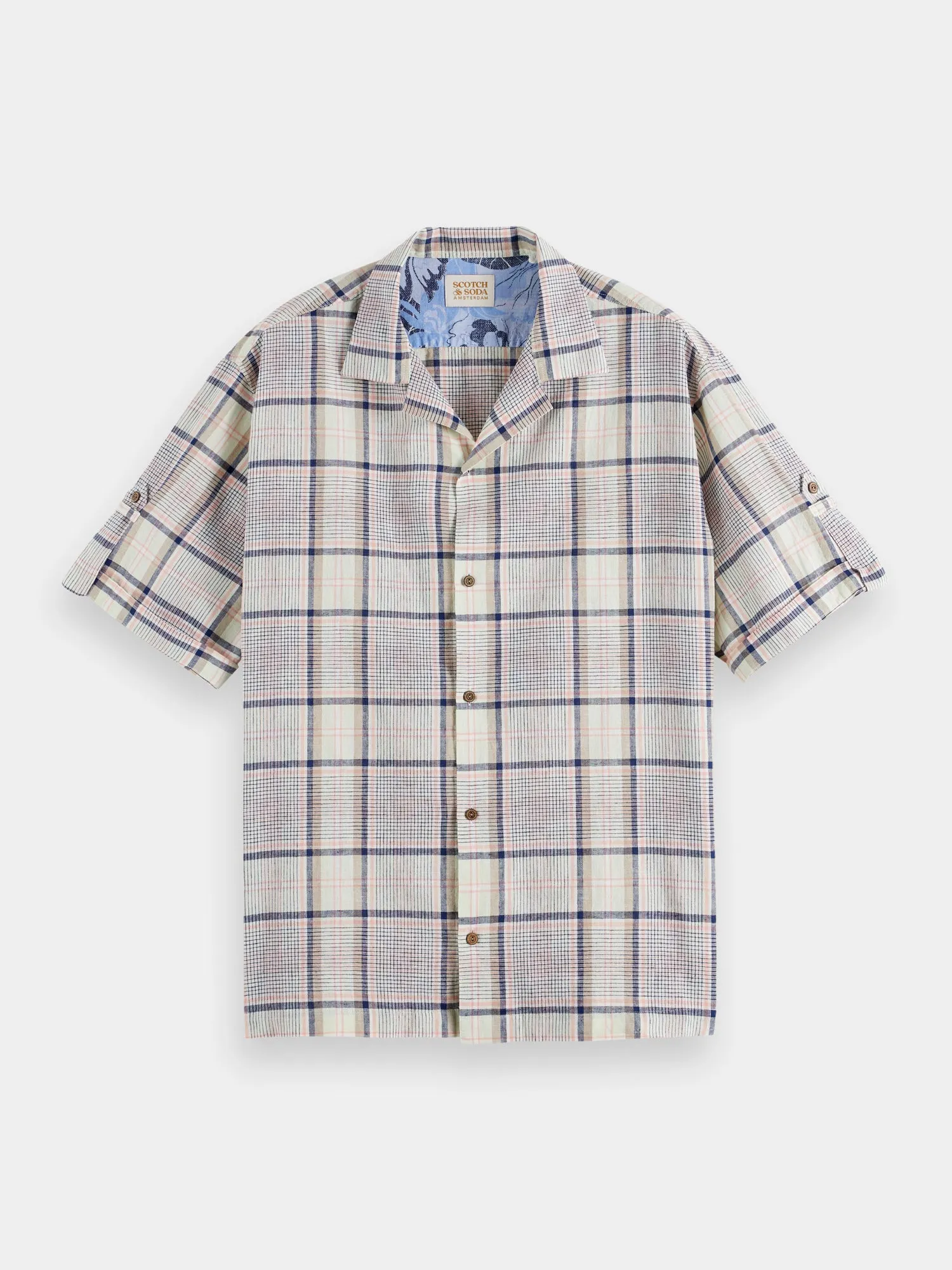 Short sleeve linen blend shirt sold by Scotch and Soda