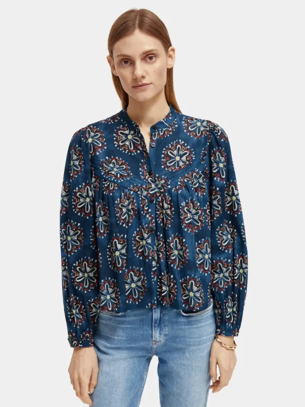 Long sleeved printed blouse sold by Scotch & Soda