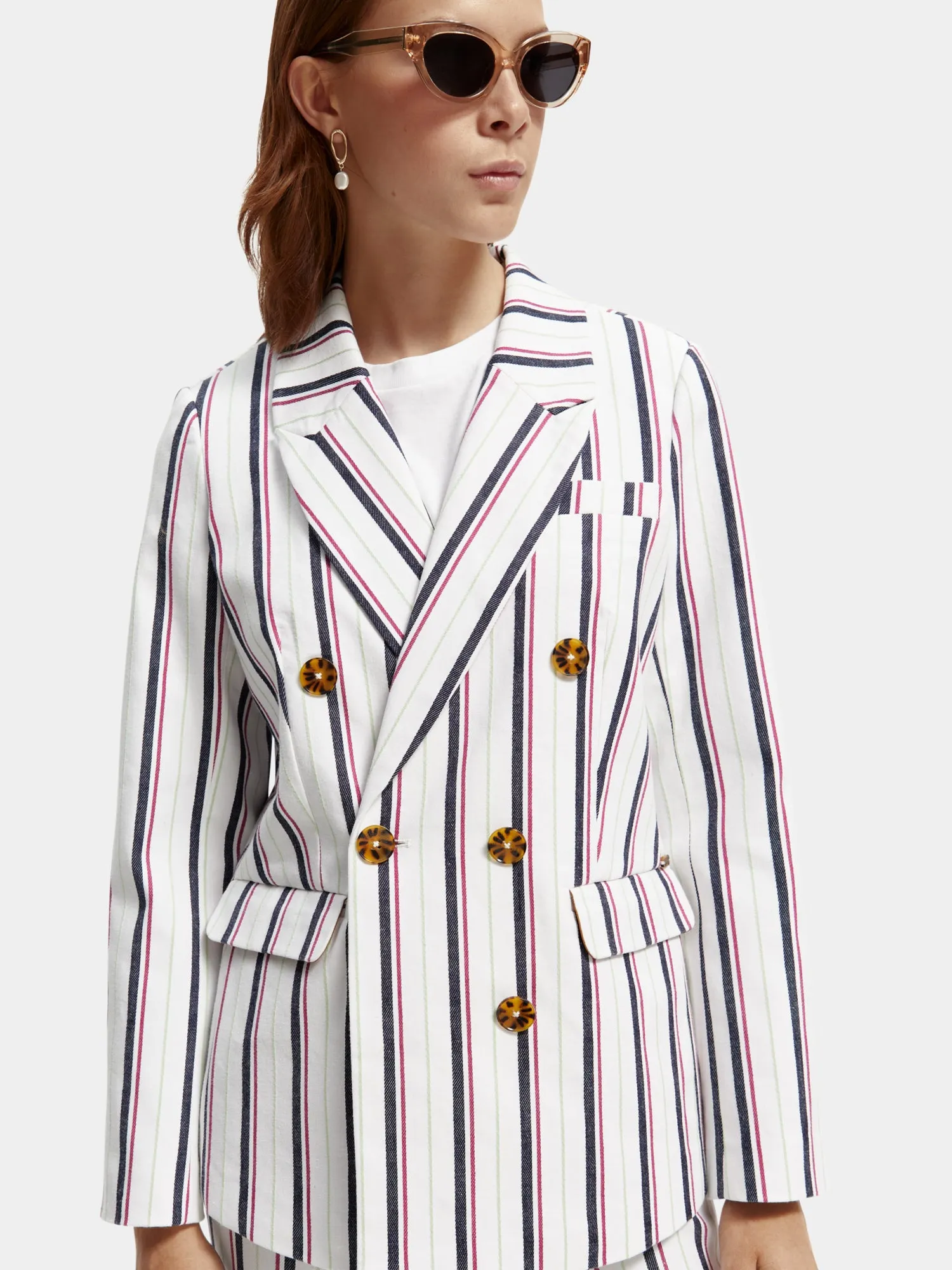 Double-breasted striped blazer sold by Scotch and Soda product image thumbnail 5