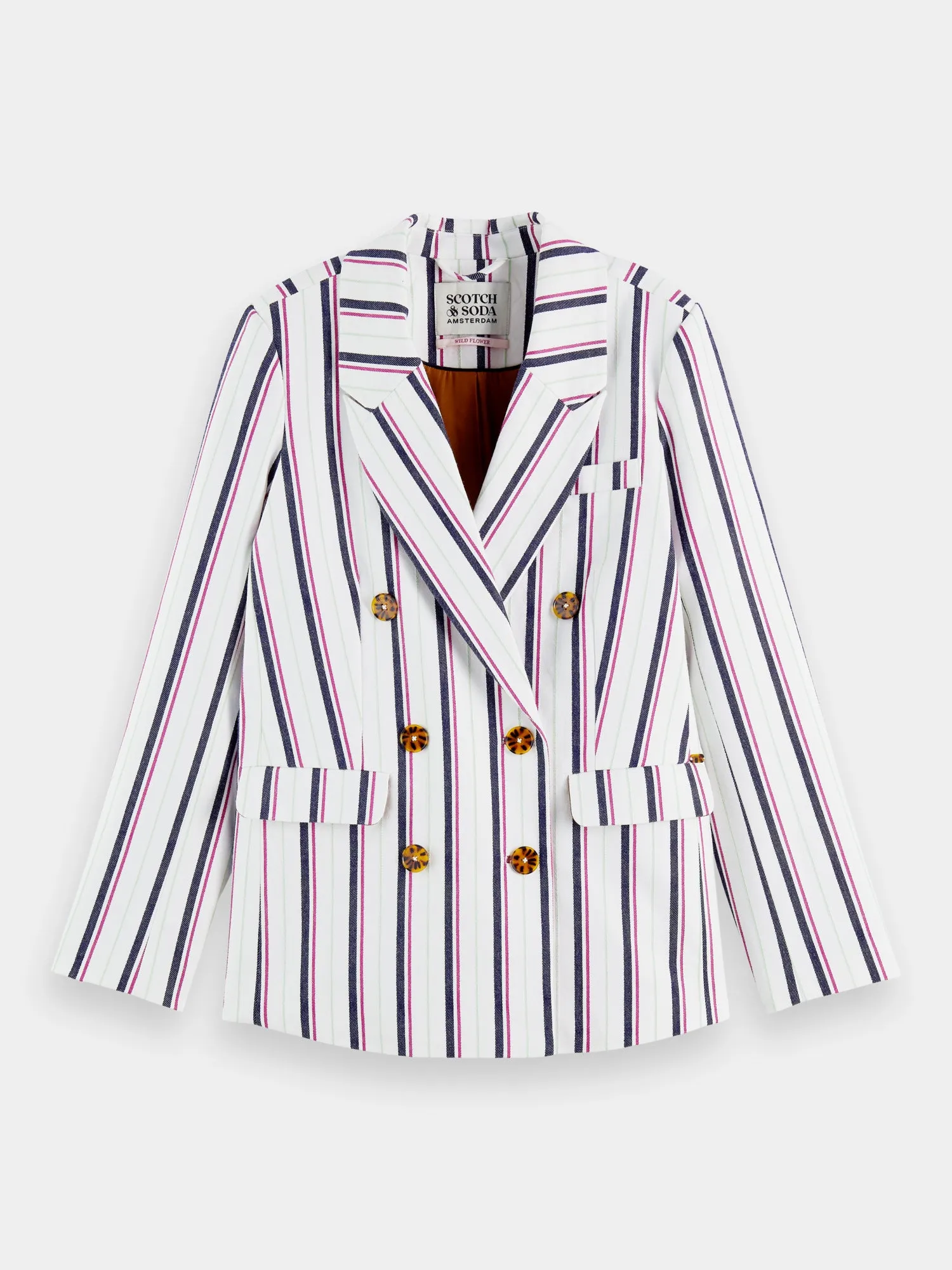 Double-breasted striped blazer sold by Scotch and Soda product image thumbnail 2