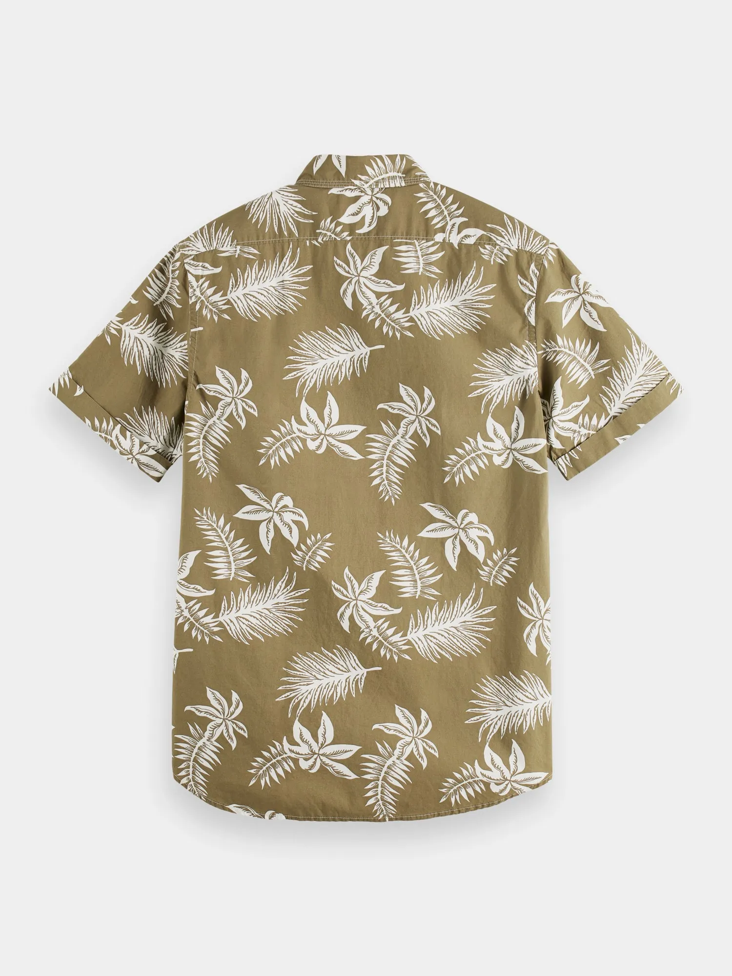 Printed & washed short sleeved poplin shirt sold by Scotch & Soda product image thumbnail 5