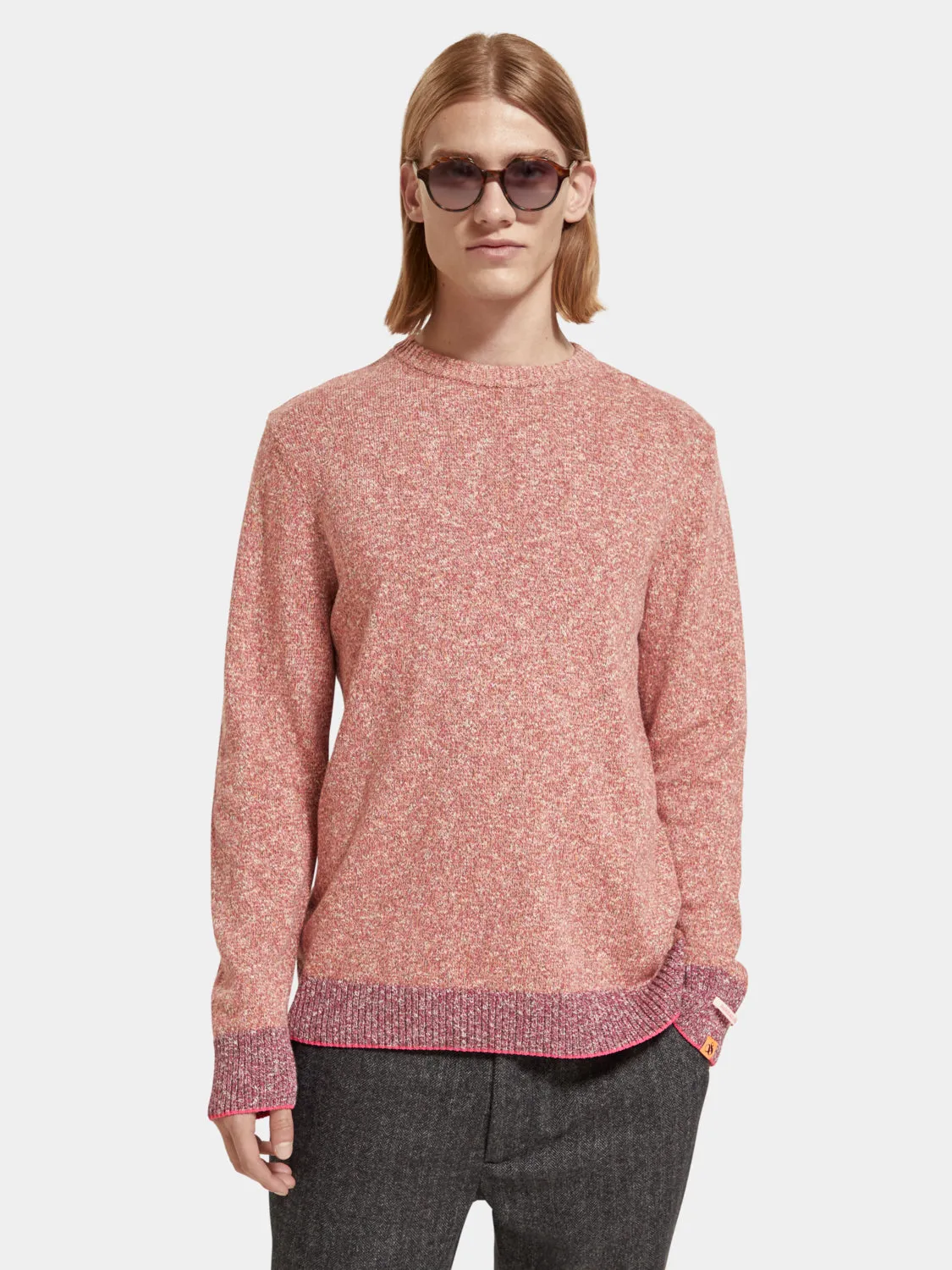 Melange crewneck pullover sold by Scotch & Soda