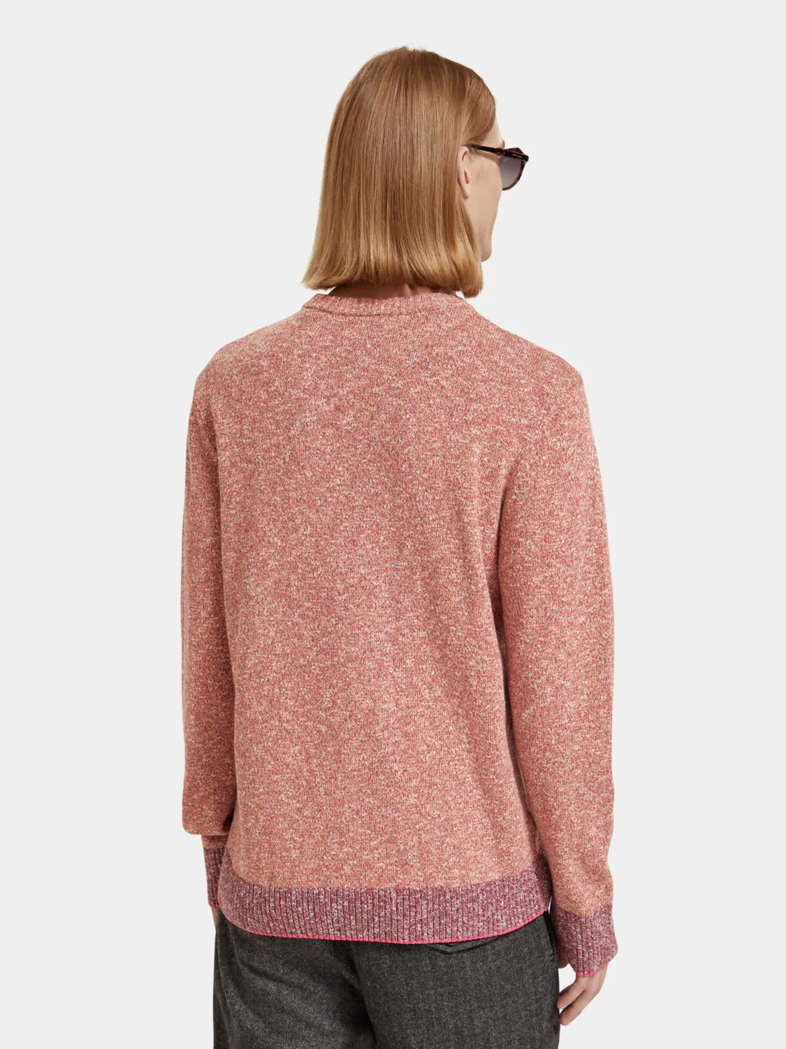 Melange crewneck pullover sold by Scotch & Soda product image thumbnail 3