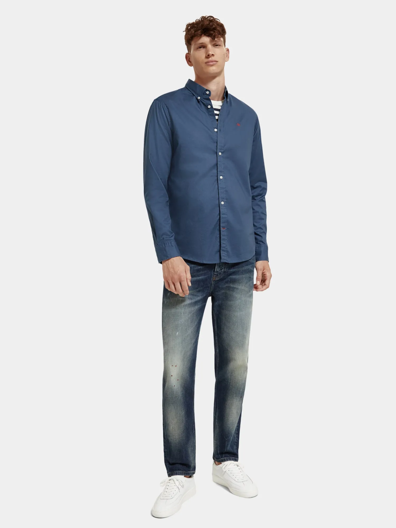 Regular-fit organic cotton Oxford shirt sold by Scotch and Soda product image thumbnail 4