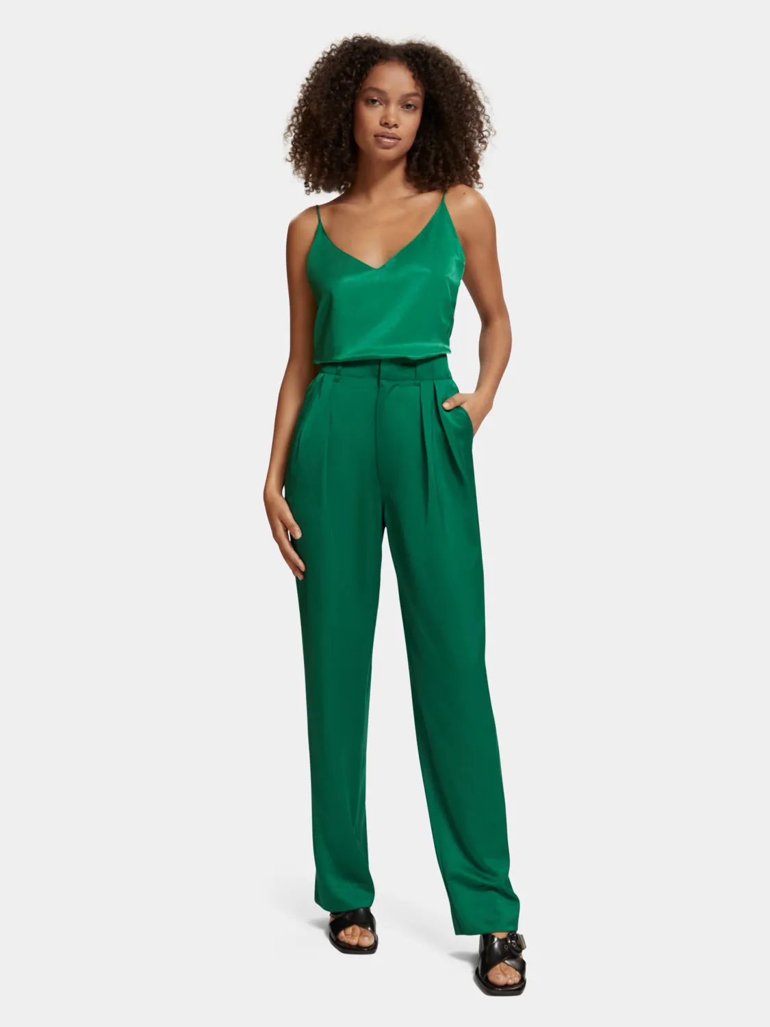 Jersey tank with woven front sold by Scotch and Soda product image thumbnail 4