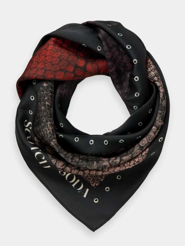 Printed square scarf sold by Scotch and Soda