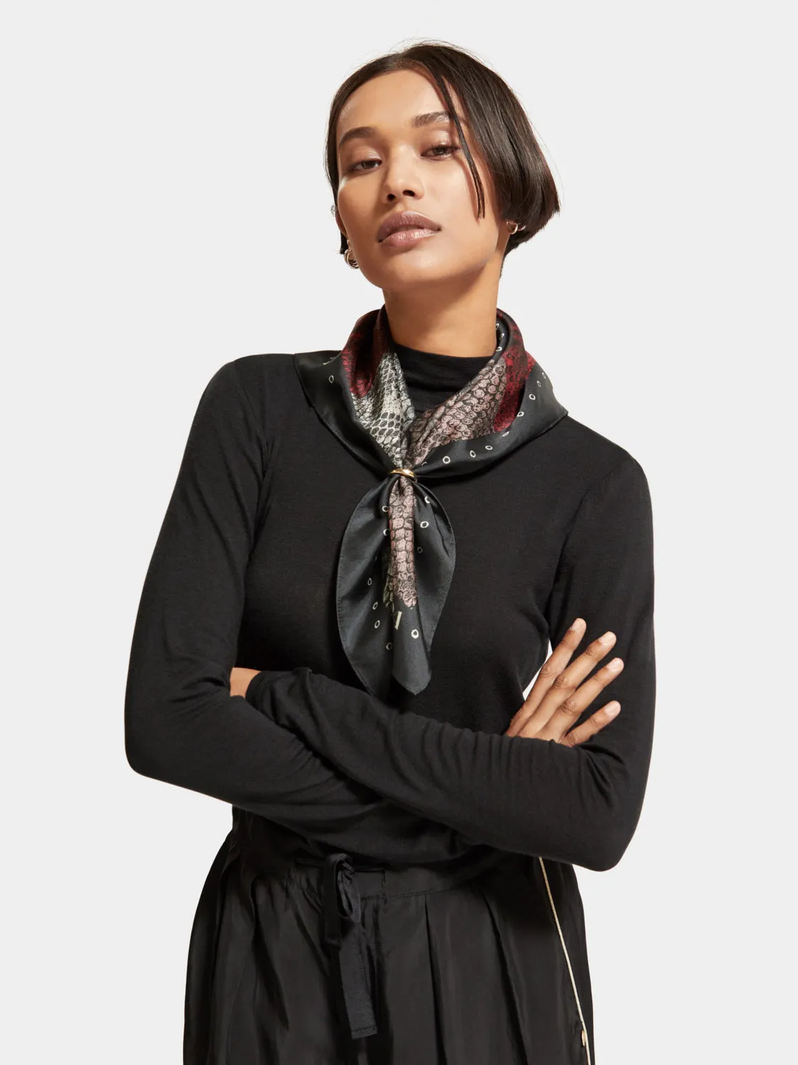 Printed square scarf sold by Scotch and Soda product image thumbnail 2