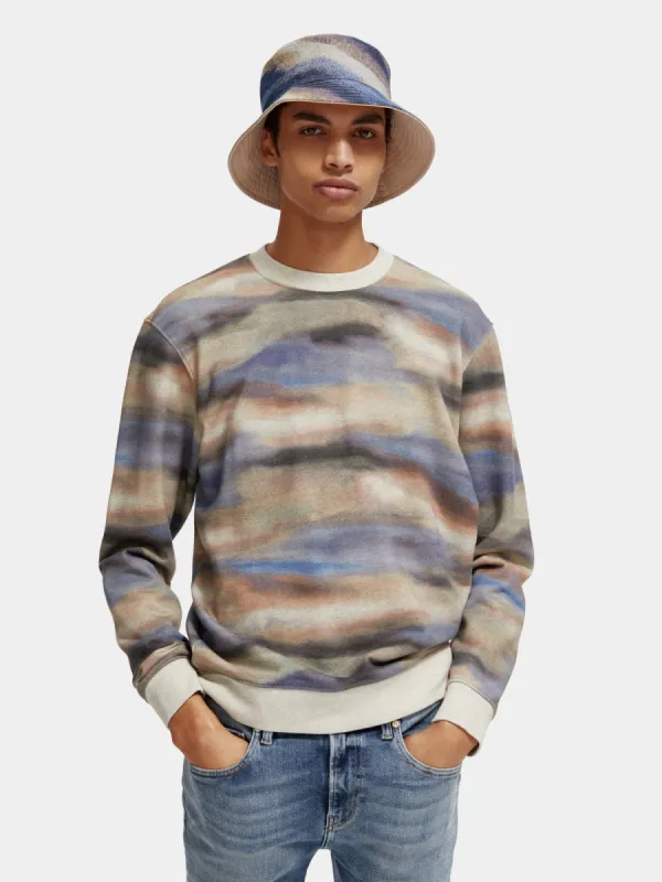 Printed crewneck sweatshirt sold by Scotch and Soda