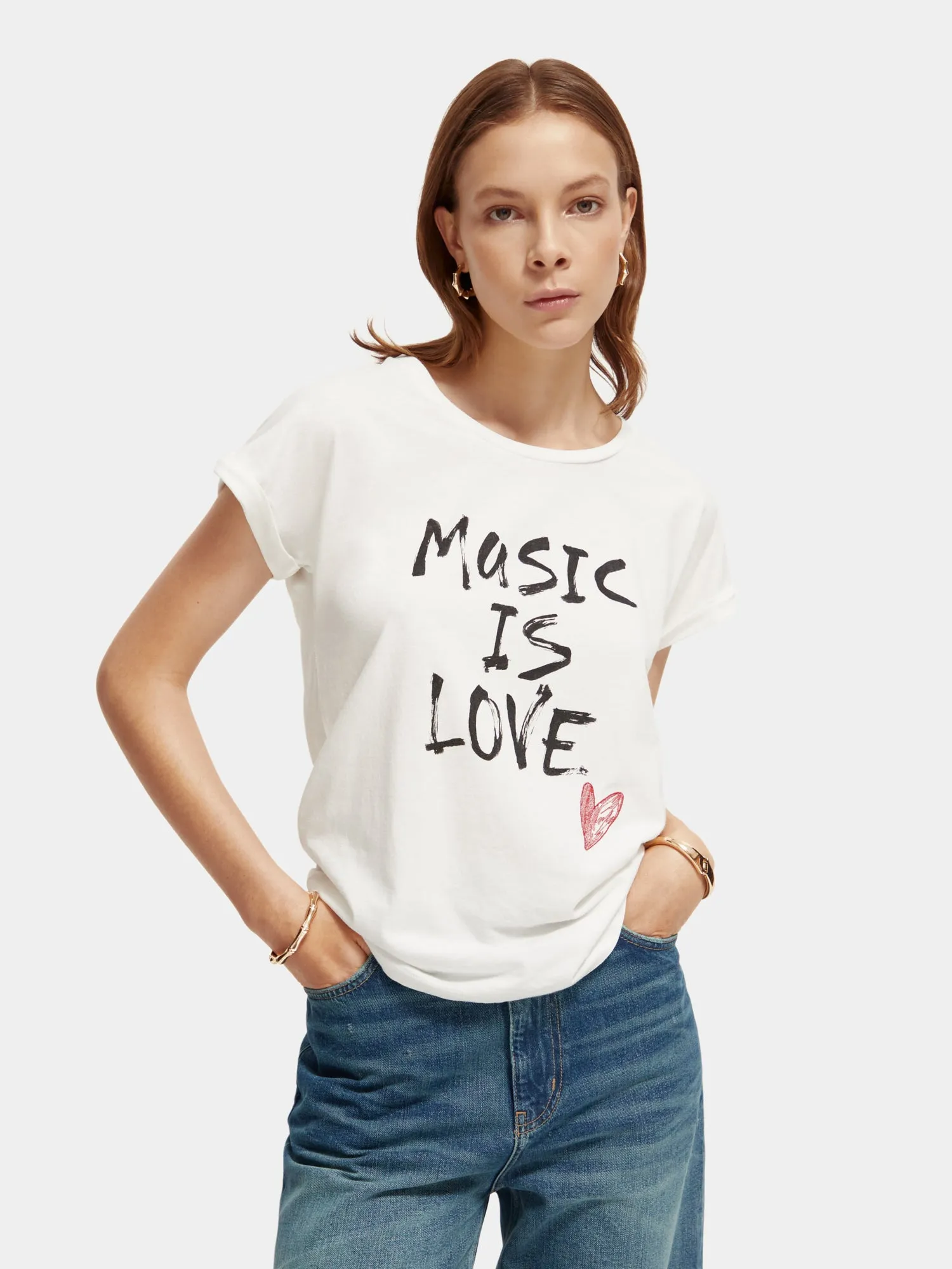 Relaxed-fit graphic t-shirt sold by Scotch and Soda