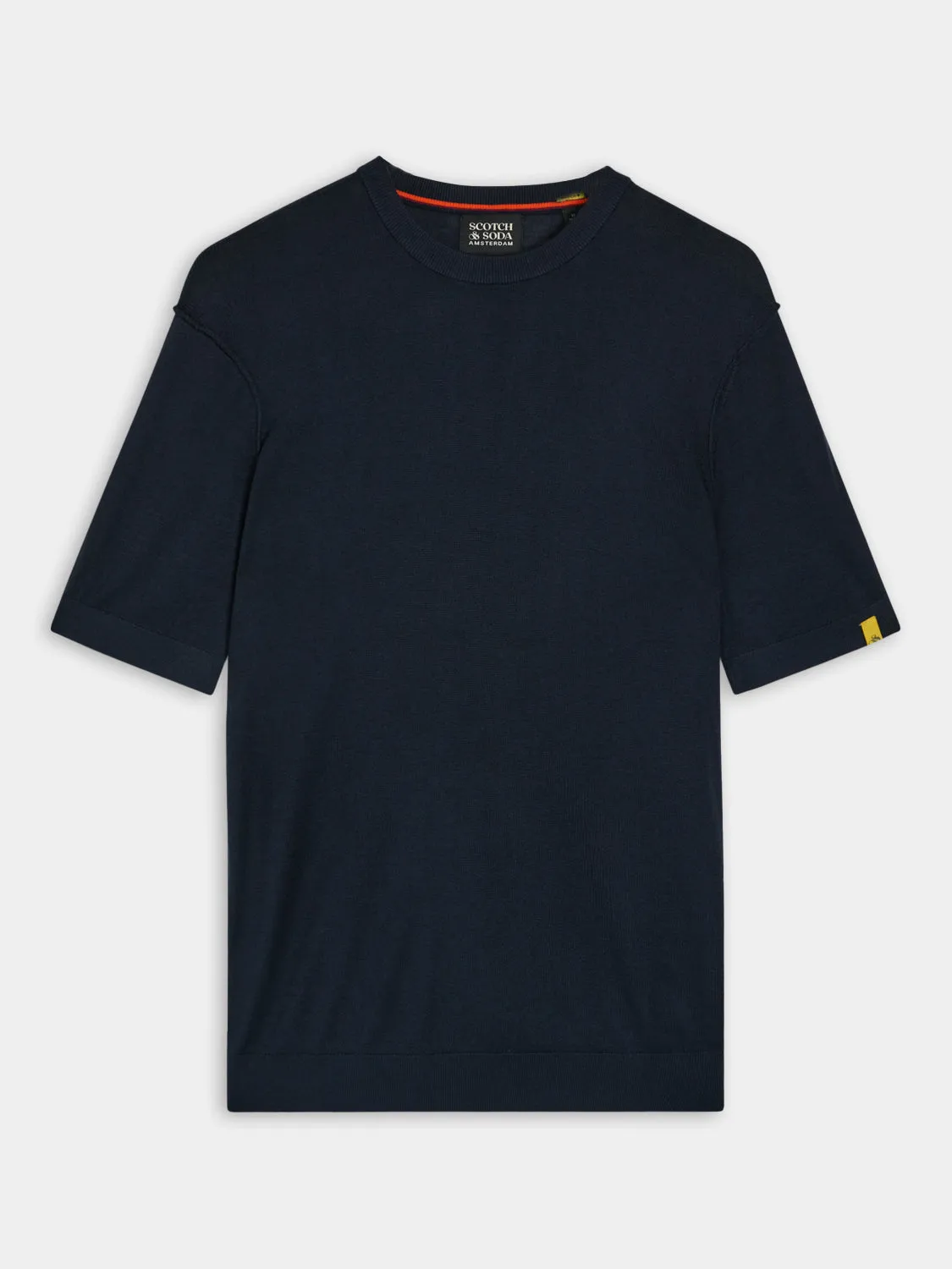 Wool blend knitted t-shirt sold by Scotch and Soda product image thumbnail 2