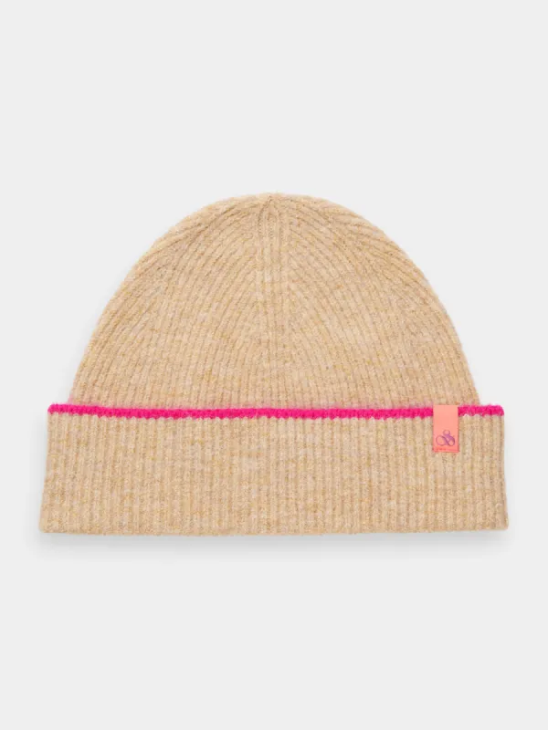 Rib knit beanie sold by Scotch and Soda
