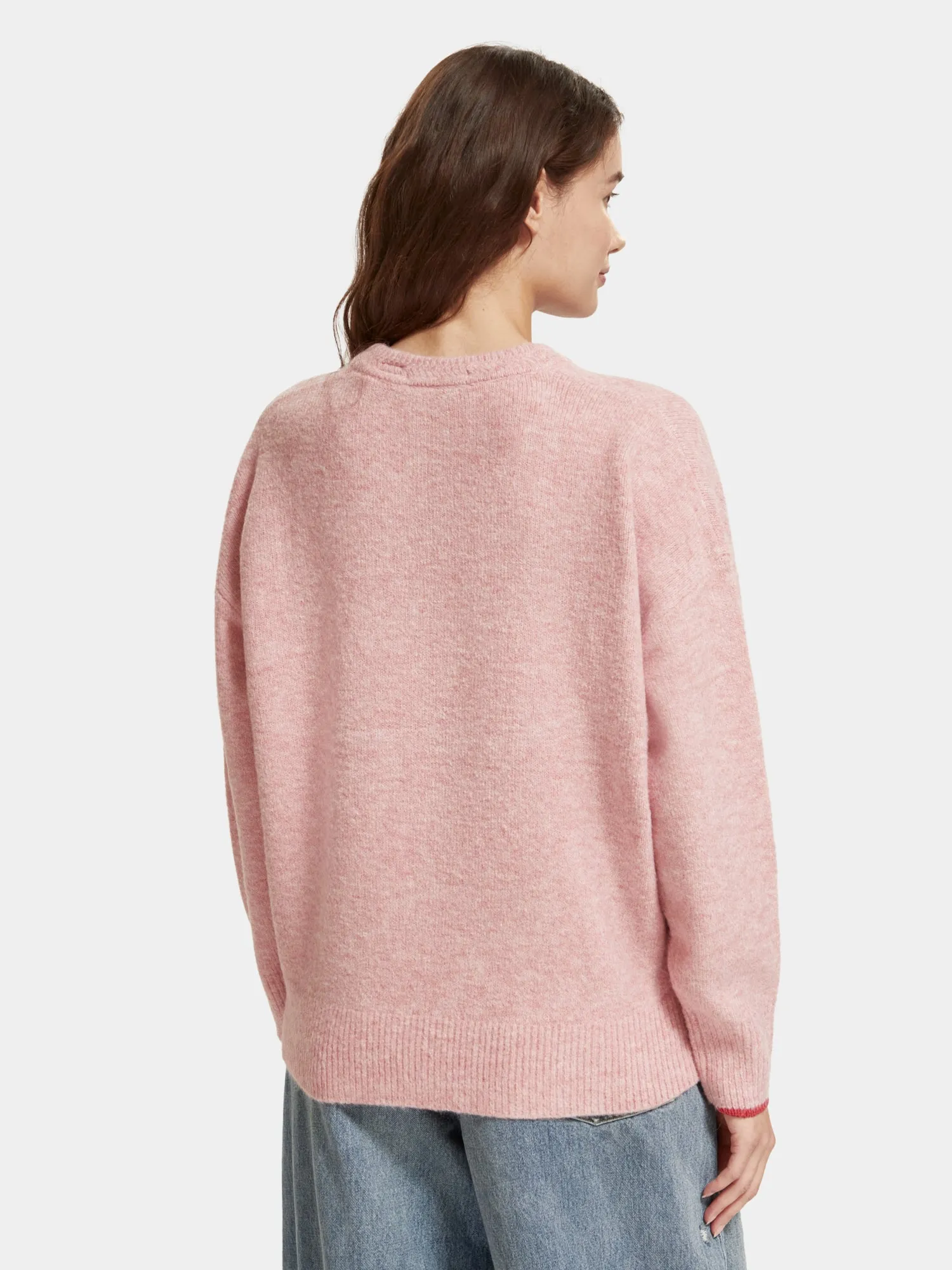 Knitted crewneck sweater sold by Scotch and Soda product image thumbnail 3