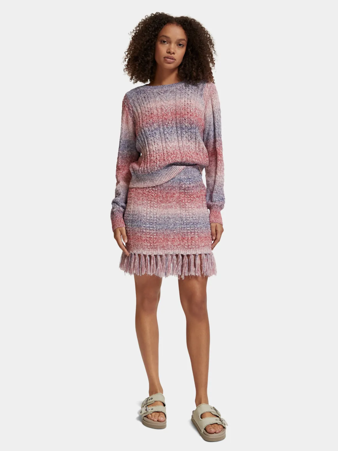 Space-dyed knitted skirt sold by Scotch and Soda product image thumbnail 5