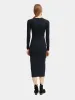 Long sleeved rib knitted midi dress sold by Scotch and Soda