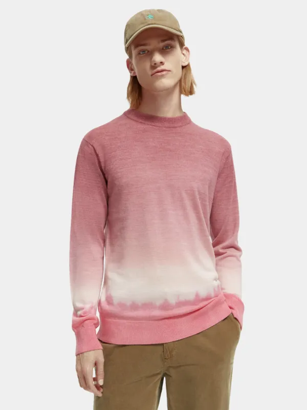 Gradient tie-dyed wool blend sweater sold by Scotch and Soda