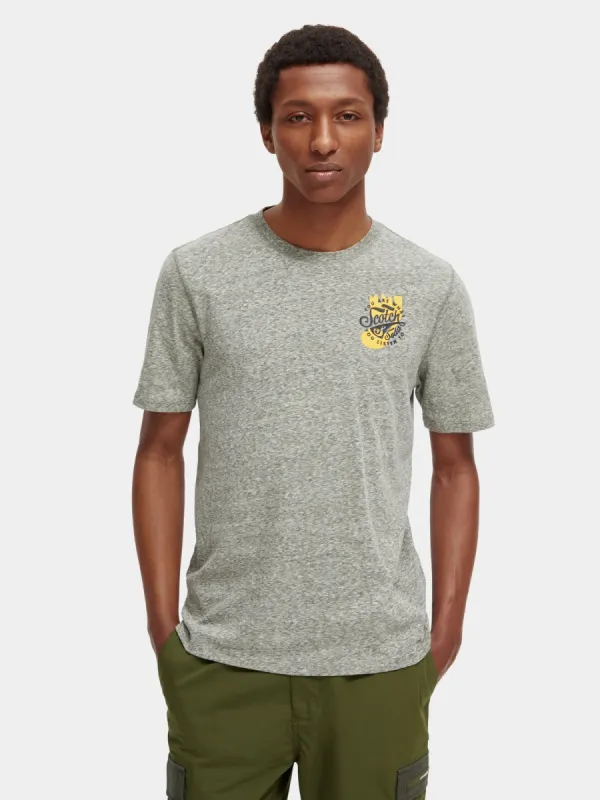 Regular-fit melange t-shirt sold by Scotch and Soda