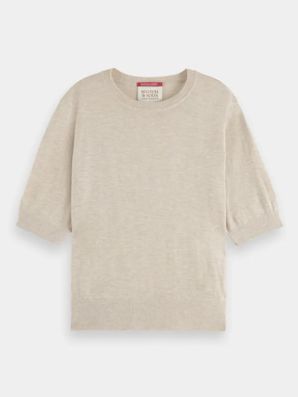 Short sleeved crewneck sweater sold by Scotch and Soda