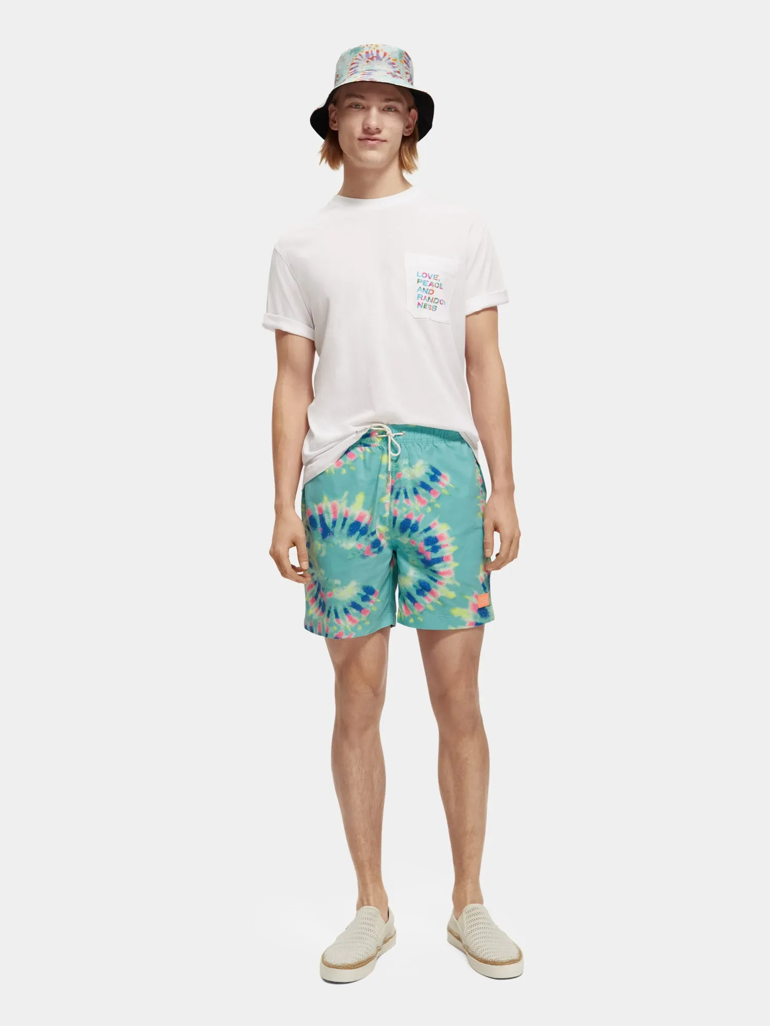 Tie-dyed printed swimshorts sold by Scotch and Soda product image thumbnail 5