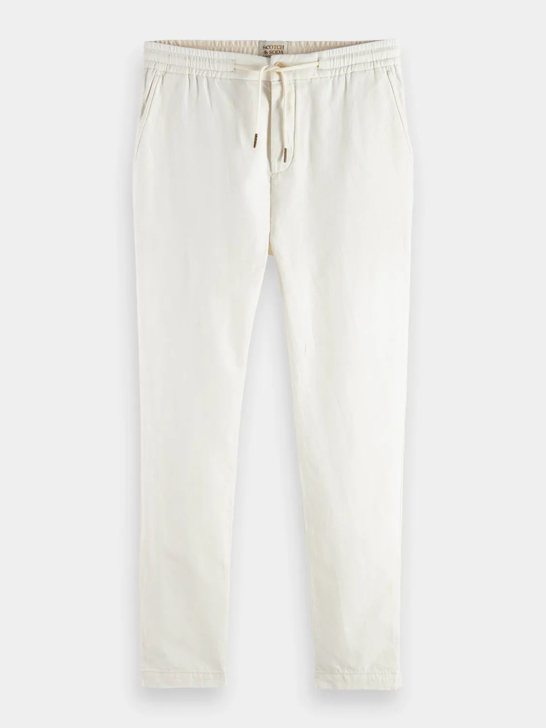 Warren cotton-linen twill jogger pants sold by Scotch and Soda
