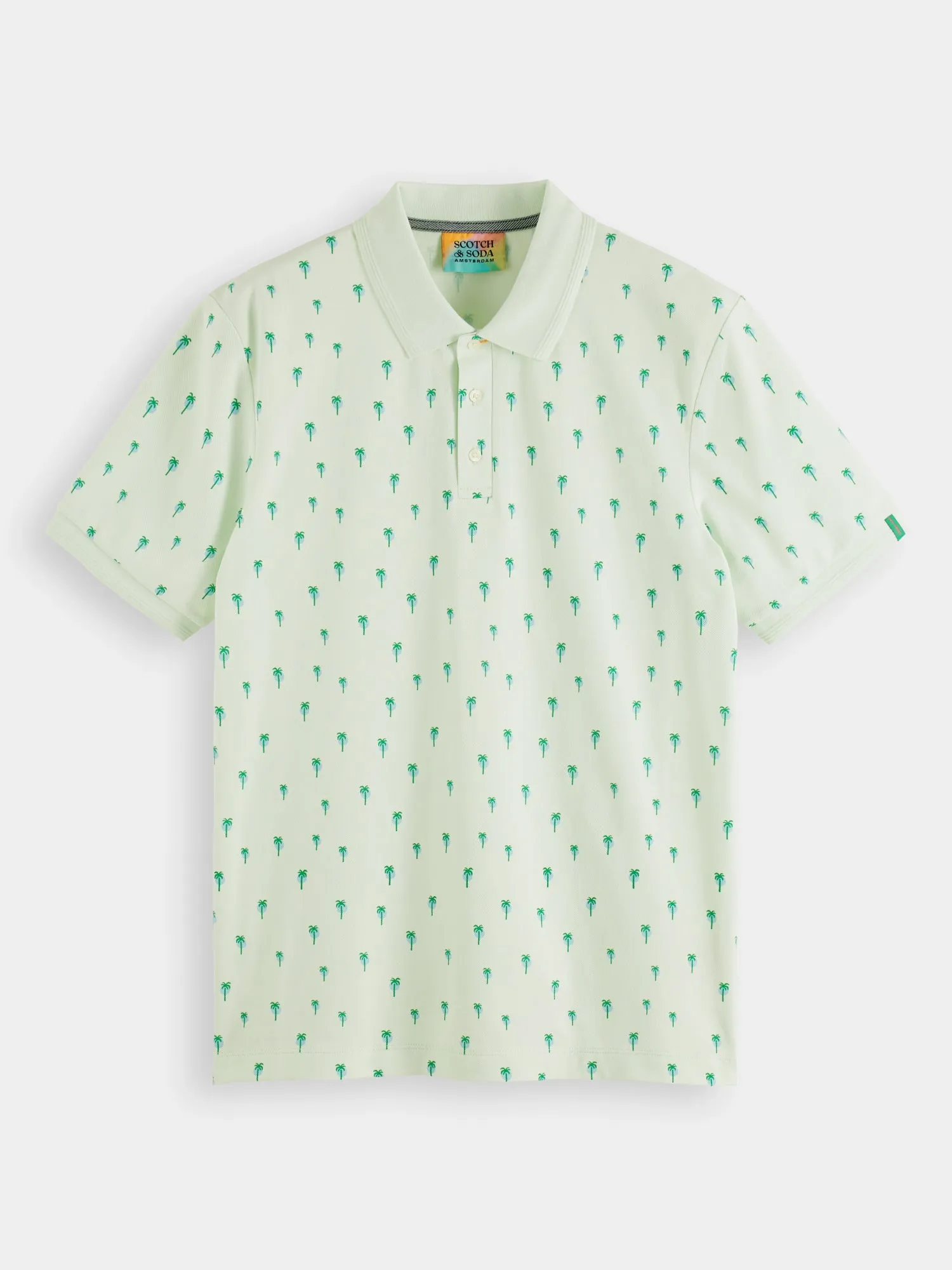 Mini palm print polo shirt sold by Scotch and Soda product image thumbnail 2