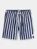 Mid-length Batik stripe printed swimshorts sold by Scotch and Soda