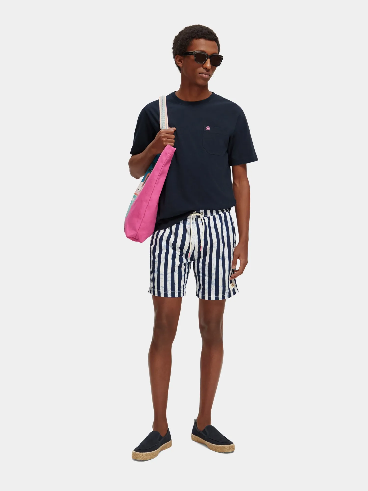 Mid-length Batik stripe printed swimshorts sold by Scotch and Soda product image thumbnail 5