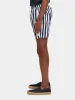 Mid-length Batik stripe printed swimshorts sold by Scotch and Soda