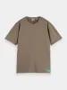Relaxed-fit raw edge t-shirt sold by Scotch and Soda
