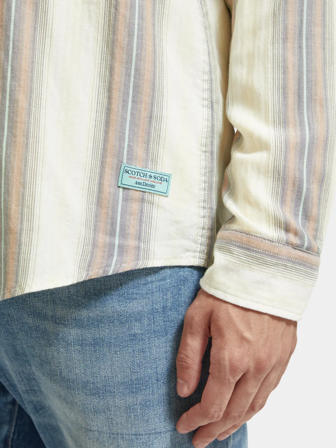 Herringbone shirt sold by Scotch and Soda product image thumbnail 4