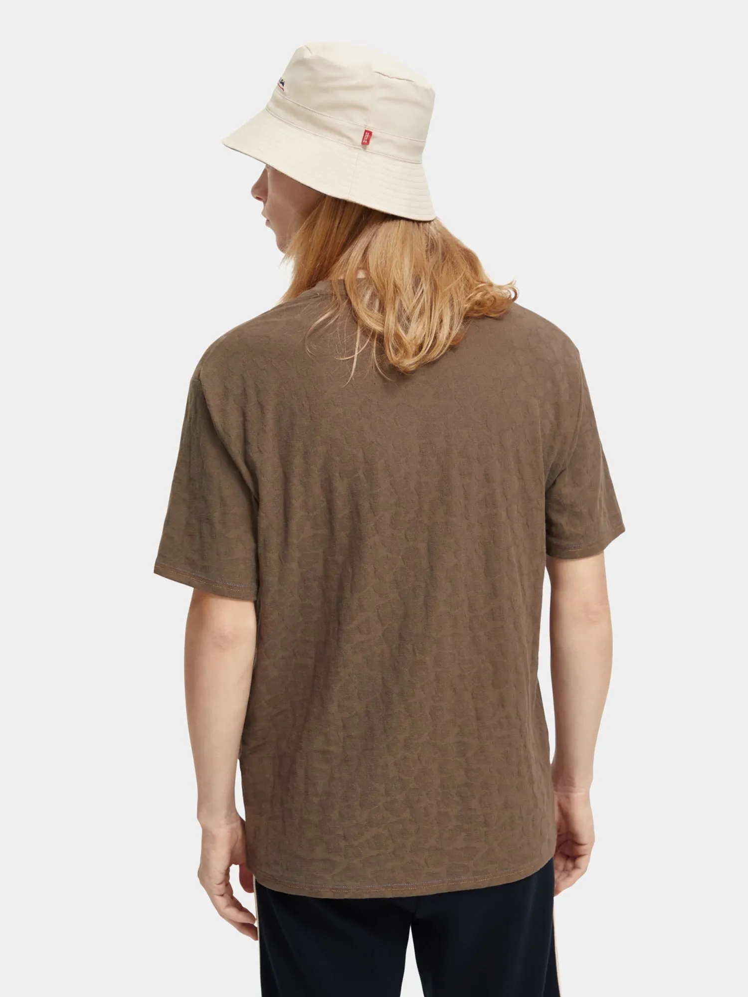 Relaxed-fit jacquard t-shirt sold by Scotch and Soda product image thumbnail 3