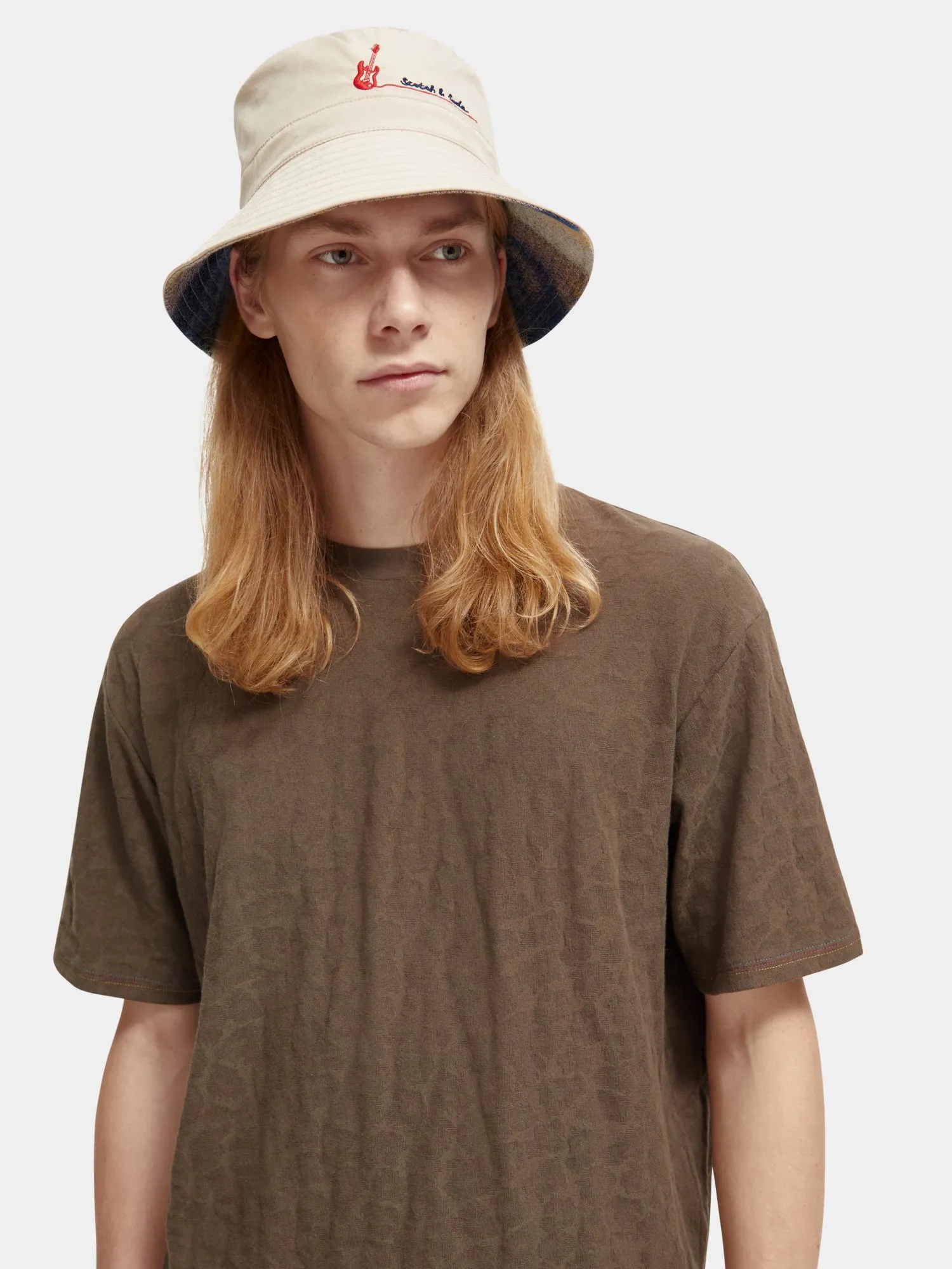 Relaxed-fit jacquard t-shirt sold by Scotch and Soda product image thumbnail 5