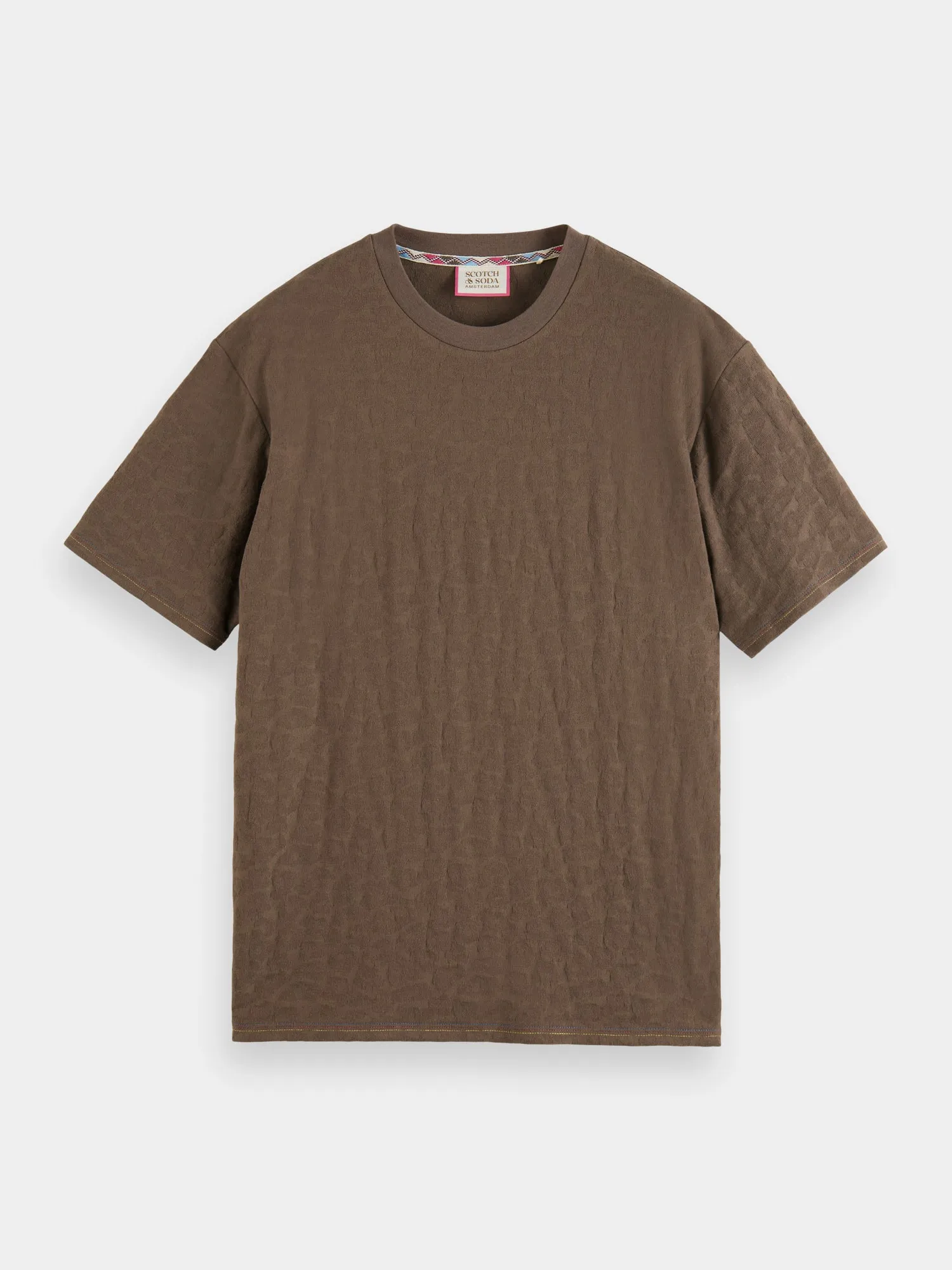 Relaxed-fit jacquard t-shirt sold by Scotch and Soda product image thumbnail 2