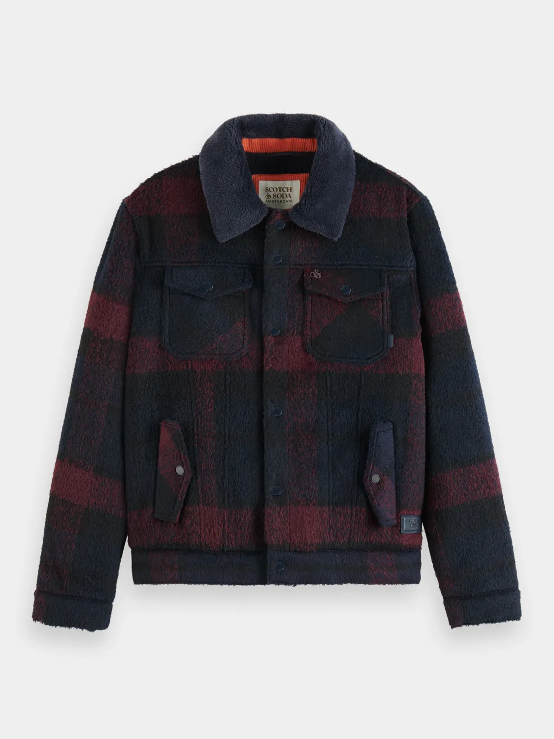 Jacquard trucker jacket sold by Scotch and Soda product image thumbnail 2